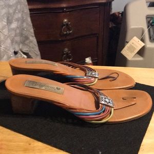 BRIGHTON sandles multi colors